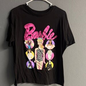 Barbie Black and Pink Graphic Kids Shirt